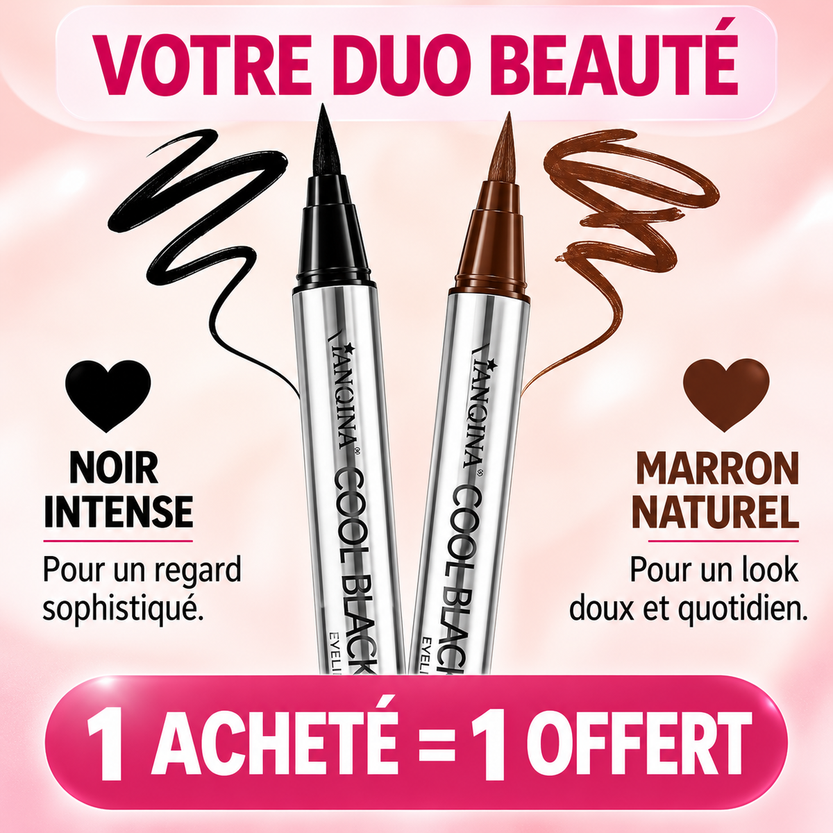 Eyeliner Liquide Mat Haute Précision Longue Tenue